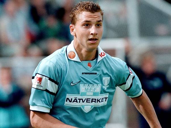 Zlatan Ibrahimovic thời còn khoác áo đội bóng Malmö FF